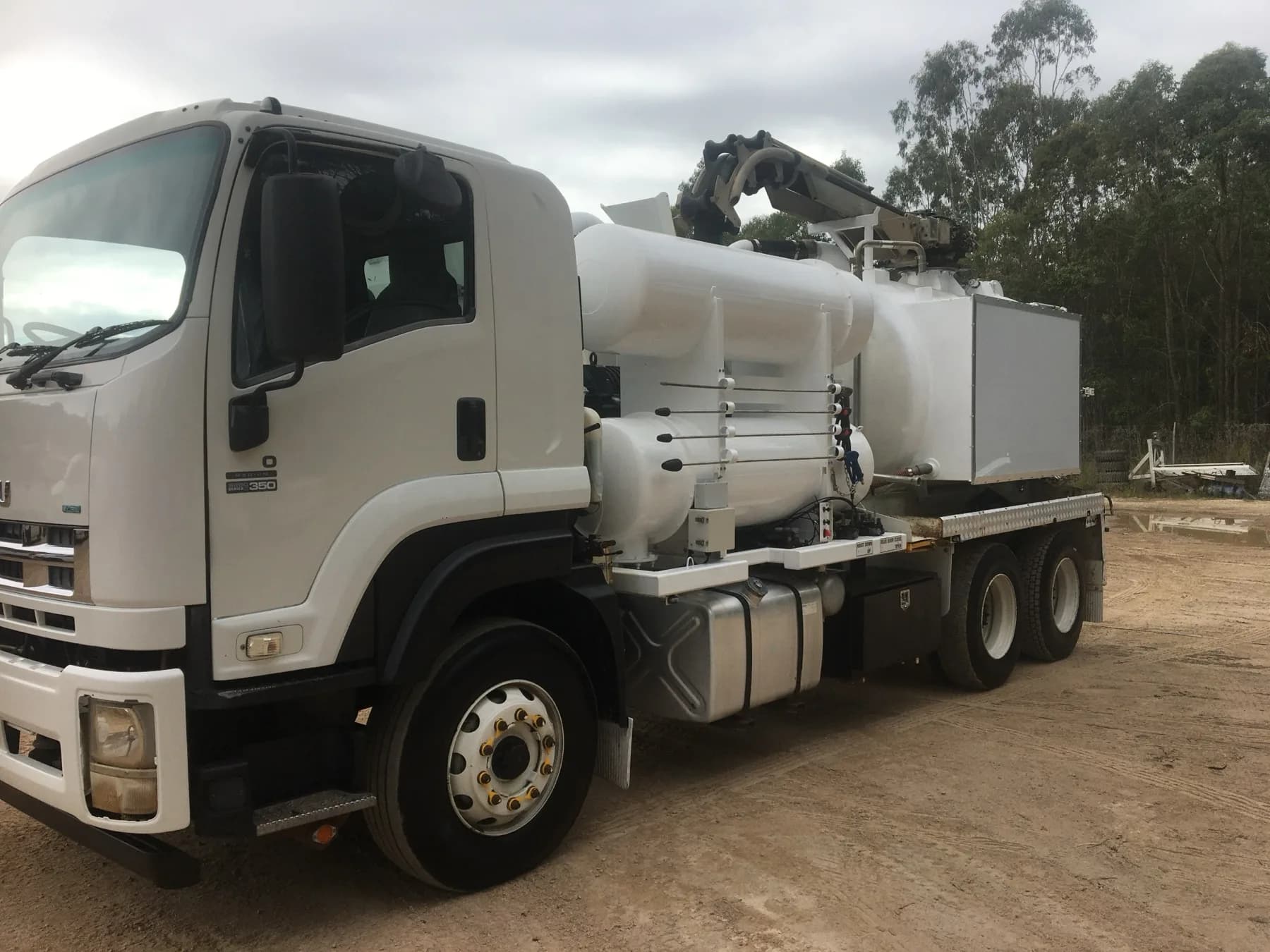 VACIT VAC 021TTF vacuum excavation truck at the operations yard