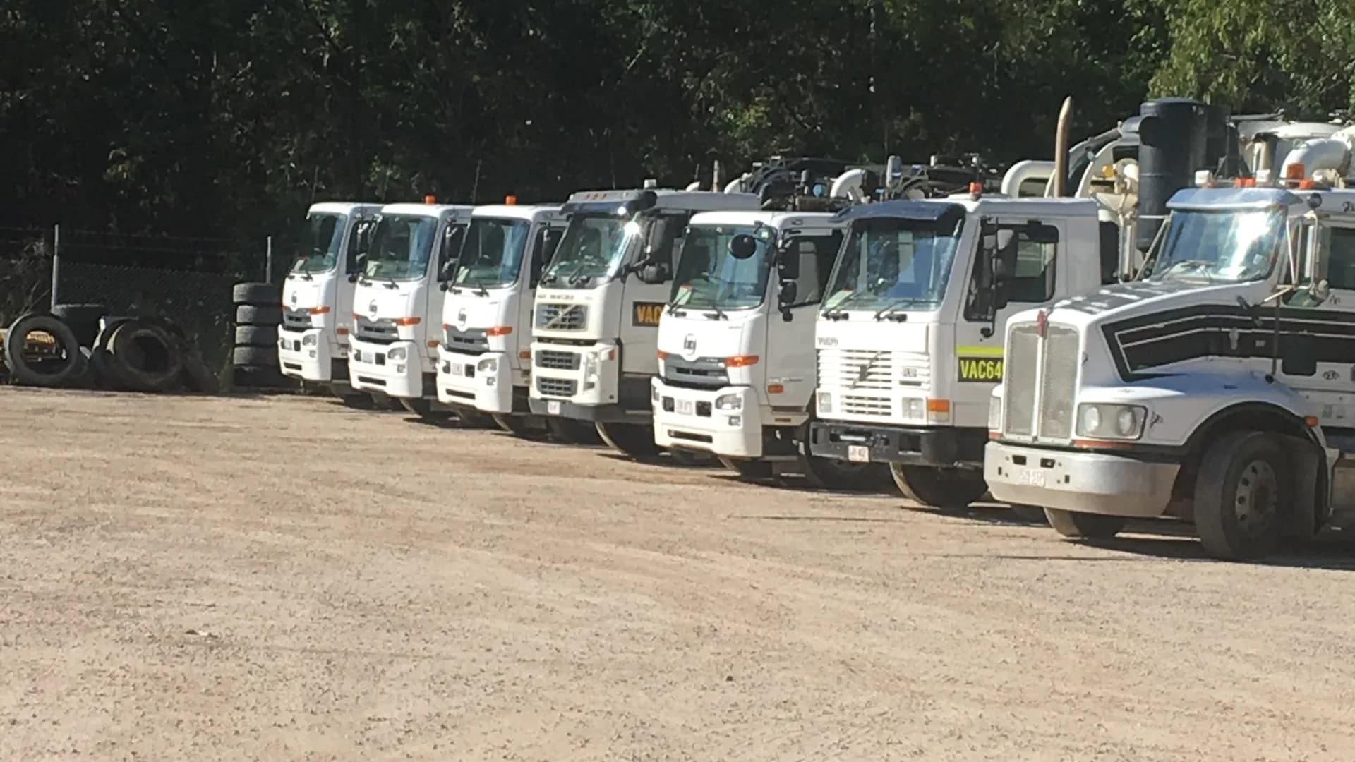 VACIT vacuum truck fleet at the Mount Cotton operations yard